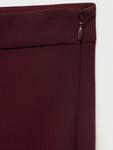 Брюки-буткат MANGO Iguana, темно-красный - фото 3