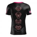 Футболка с коротким рукавом Otso Emoji Monkey Neon, черный - фото 2