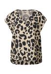 Блуза V-NECK MIT LEO-PRINT Street One, бежевый - фото 4
