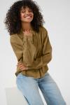 Блуза Kaffe Vera, оливковый - фото 5