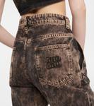 Прямые джинсы с низкой посадкой Miu Miu, черный - фото 6