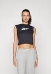 Топ Reebok TRAIN LOGO CROPPED SLEEVELESS , Black - фото