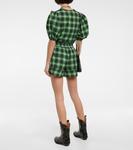 Клетчатые шорты из сирсакера Ganni, Peapod - фото 3