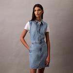 Calvin Klein Безрукавное платье Women's RJK Denim Light Blue - фото 7
