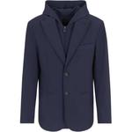 EMPORIO ARMANI Каннете Стретч Блейзер, Marine Blue - фото