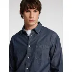 Рубашка Selected Regcarlo Denim, синий - фото 6