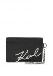 Кошелек KARL LAGERFELD SIGNATURE CARD HOLDER, Black - фото