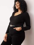 Боди Trendyol Curve, черный - фото