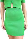 Вязаная мини-юбка зеленого цвета endless rose - фото 3