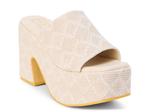 Сандалии Beach by Matisse Como Platform Sandal, Beige Raffia - фото