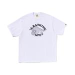Футболка Bape Milo College Relaxed Fit A BATHING APE, белый - фото