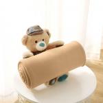 Флисовое одеяло wometo, 130x160 см, бежевый - фото 3