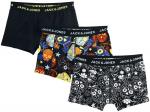 Шорты-боксеры Jack & Jones JACSUGAR SKULL TRUNKS 3 PACK, черный - фото