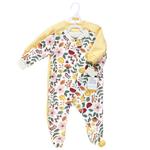 Детский комбинезон-слип с молнией, утепленный, Infant girl, осенний ботанический принт, 3-6 месяцев Hudson Baby - фото 2