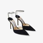 Замшевые туфли saeda на каблуке Jimmy Choo, черный - фото 3