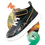 Детские кроссовки для скейтбординга PS Mid-top, черные/синие/желтые Lining Young - фото 4