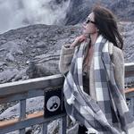 Вязаный шарф унисекс, Gray, Houndstooth Box - фото 8