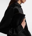 Кожаный клатч Sylvia The Row, Black - фото 2