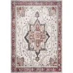 Ковер Miley Traditional Medallion Area Rug nuLOOM, 76x244 см, оранжево-коричневый - фото