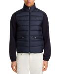 Маттовый облегченный жилет Moncler, синий - фото 3