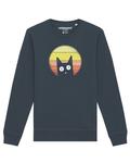 Свитер Watapparel Sweatshirt Sunset Cat, антрацит - фото