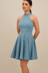 Платье WAL G PETITE RUBY HALTER NECK SKATER, Powder Blue/Blue - фото 5
