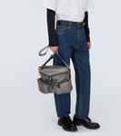 Сумка через плечо с отделкой из кожи Re-Nylon Prada, Ferro - фото 2