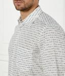 Рубашка мужская Boss Orange с принтом, белый - фото 4