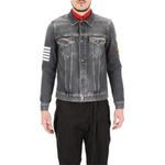 Куртка palm tree print washed denim jacket 'black wash' Palm Angels, черный - фото 2