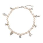 Anglo Pearl Necklace Vivienne Westwood, platinum - фото 5