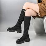 Высокие сапоги женские черные EBLAN - фото 6