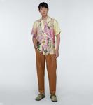 Замшевые тапочки Loewe, Khaki Green - фото 2