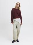 Джемпер JJXX JXMILLY STRUCTURE CREW NECK, Cabernet/Dark Red - фото 2