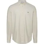 Рубашка Tommy Jeans Entry Reg Oxford, бежевый - фото