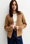 Кардиган New Look MOSS STITCH OPEN FRONT, Camel - фото
