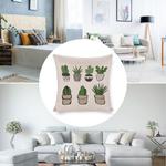 MaSiledy Декоративные наволочки Green Cactus Tropical Summer Plants 20x20 Pattern-3 - фото 4