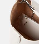 Кожаная сумка-ведро Ring Medium Alaïa, Ivoire - фото 3