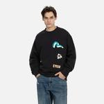 Толстовка мужская черная Evisu, черный - фото 3