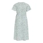 Платье Vila Lovie Wrap short sleeve midi, синий - фото 4