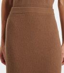 Юбка миди из шерсти и кашемира в рубчик S Max Mara, Perfect Camel - фото 4