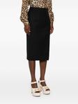 Moschino юбка-карандаш с боковым разрезом, черный - фото 3