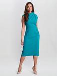 Платье миди Margaret Gina Bacconi, Aqua - фото 3