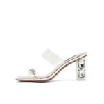 Шлепанцы женские Comely, цвет Silver/transparent - фото 3