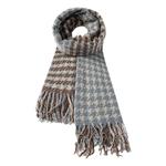 Вязаный шарф унисекс ALIEN BANG, коричневый, в коробке - фото 10