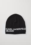 Шапка SINGLE LAYER LOGO BEANIE UNISEX Karl Lagerfeld Jeans, черный - фото
