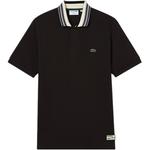 Поло с полосатым воротником LACOSTE, кремовый - фото 5