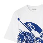 Футболка женская Burberry с принтом, белый / синий - фото 2