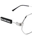 Balenciaga Eyewear очки-пилоты с логотипом, серебристый - фото 3