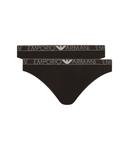 Комплект нижнего белья Emporio Armani, черный - фото