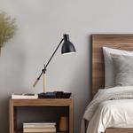 Настольная лампа lux.pro, 18x38x67 см, черный/коричневый - фото 3